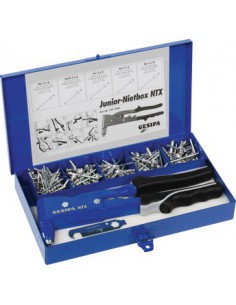 Zestaw z nitownicą i nitami...