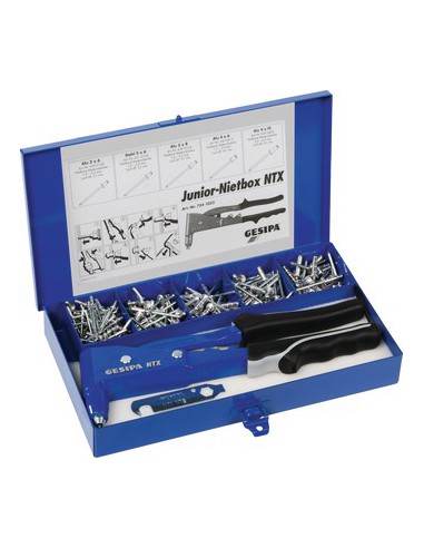 Zestaw z nitownicą i nitami...