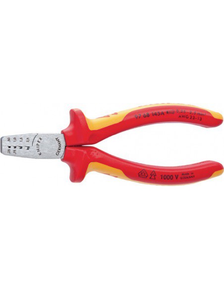 Szczypce do zaciskania końcówek tulejkowych