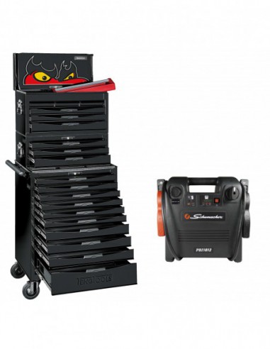 Wózek narzędziowy czarny 1001 elementów 