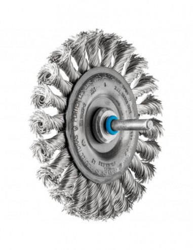 Szczotki tarczowe trzpieniowe, plecione 